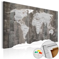 Slika na plutenoj podlozi World of Wood [Cork Map] 60x40